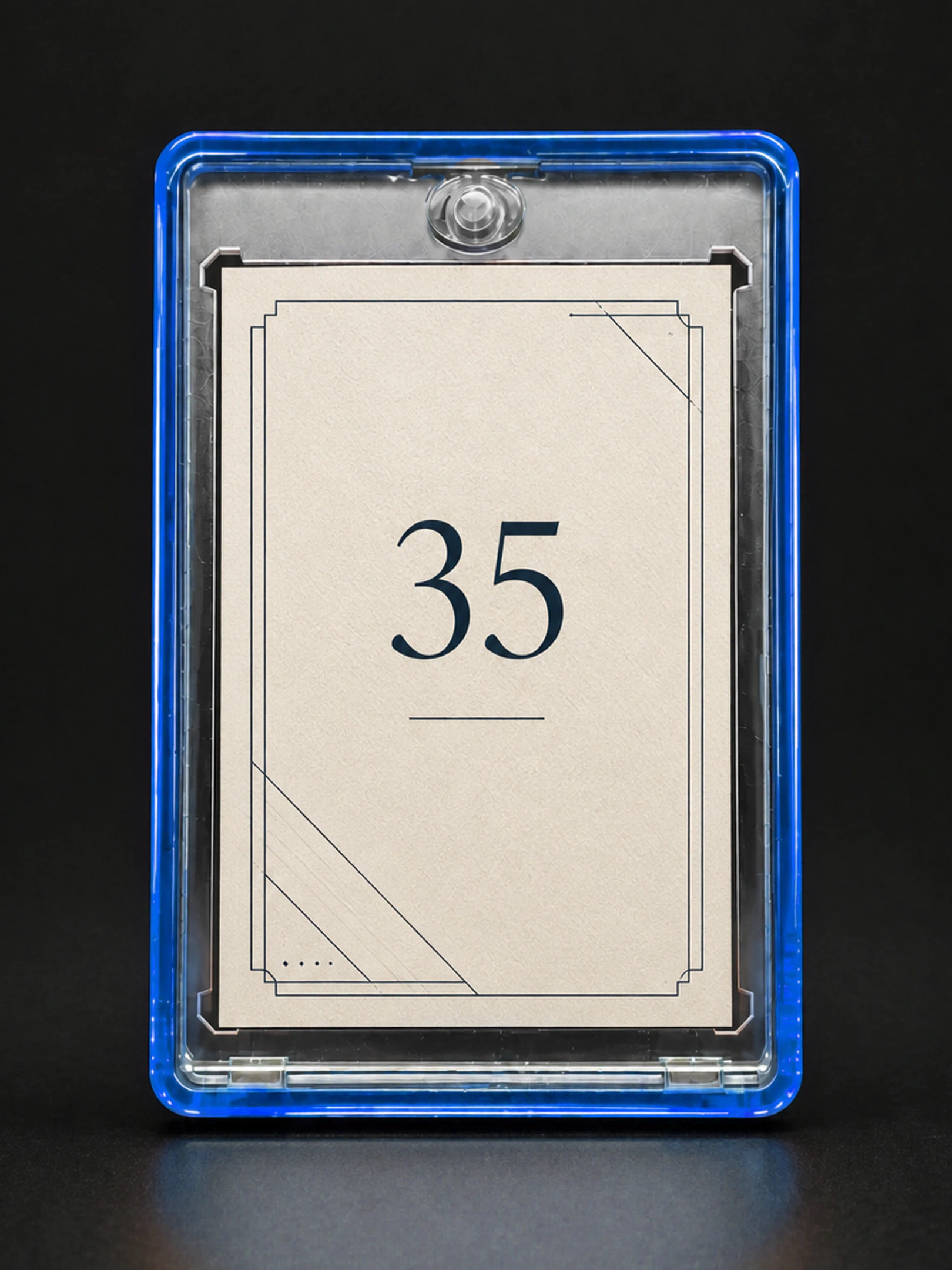 Blue CardCape appearance target with a neutral sample insert