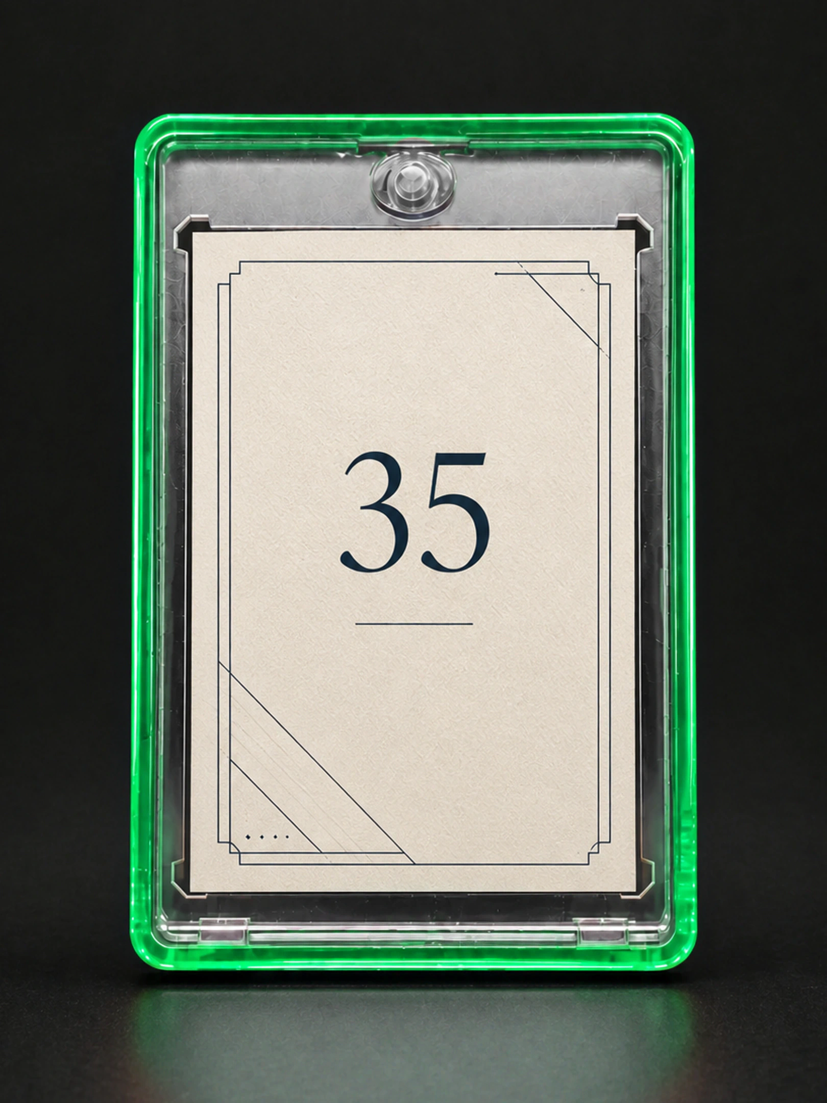 Green CardCape appearance target with a neutral sample insert