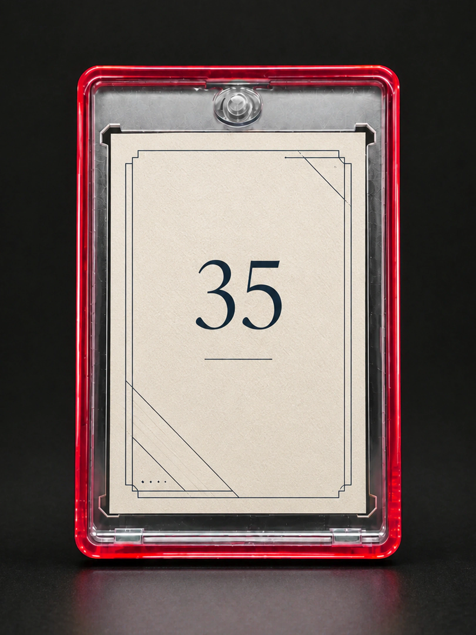 Red CardCape appearance target with a neutral sample insert